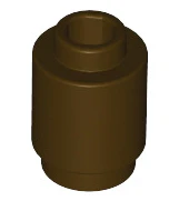 Brick Round 1x1 (Open Stud), Part# 3062 - Image 2