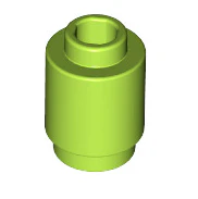 Brick Round 1x1 (Open Stud), Part# 3062 - Image 6
