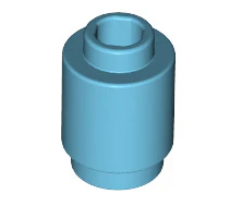 Brick Round 1x1 (Open Stud), Part# 3062 - Image 7