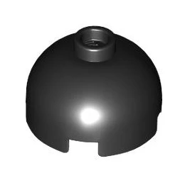 Brick Round 2x2 Dome Top with Bottom Axle Holder (Hollow Stud), Part# 553c - Image 2