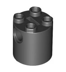 Brick Round 2x2x2 Robot Body with Bottom Axle Holder, Part# 30361c