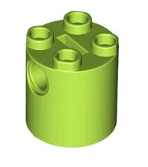 Brick Round 2x2x2 Robot Body with Bottom Axle Holder, Part# 30361c - Image 2