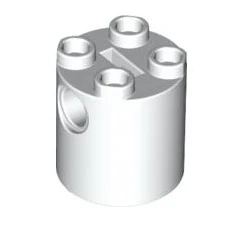 Brick Round 2x2x2 Robot Body with Bottom Axle Holder, Part# 30361c - Image 3