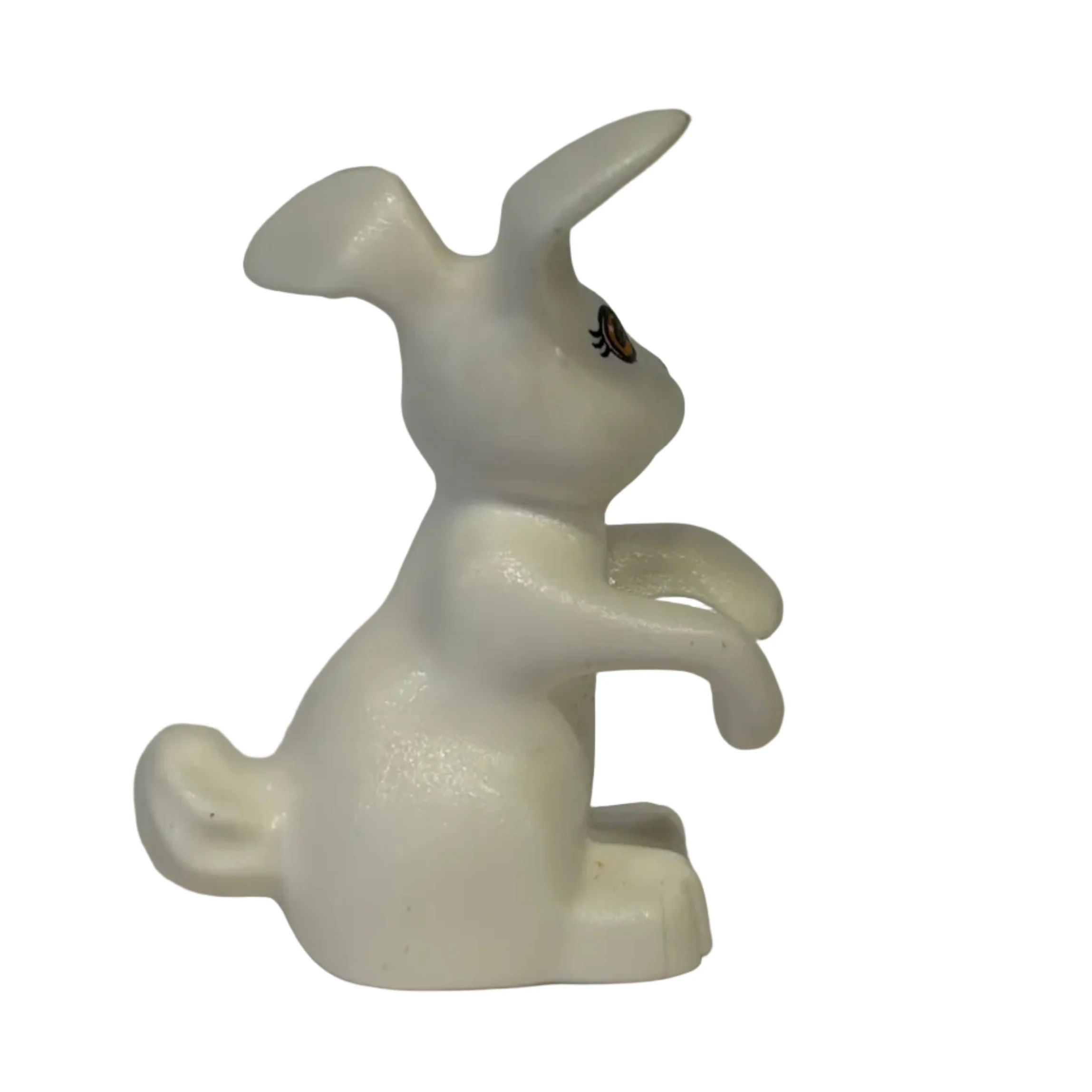 Bunny / Rabbit, Belville with Orange Eyes and Black Nose Pattern, 33207pb01 - Image 3