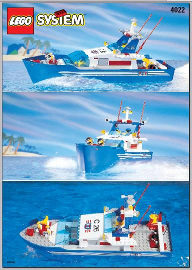 C26 Sea Cutter, 4022 - LEGO® Boat Set - Image 2