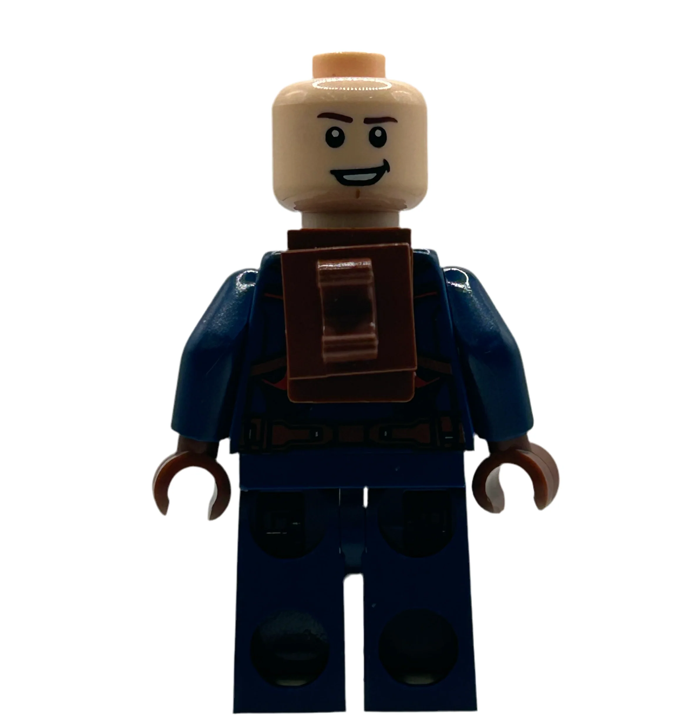 Captain America, Reddish Brown Neck Bracket, sh0973, LEGO® Marvel Minifigure - Image 3