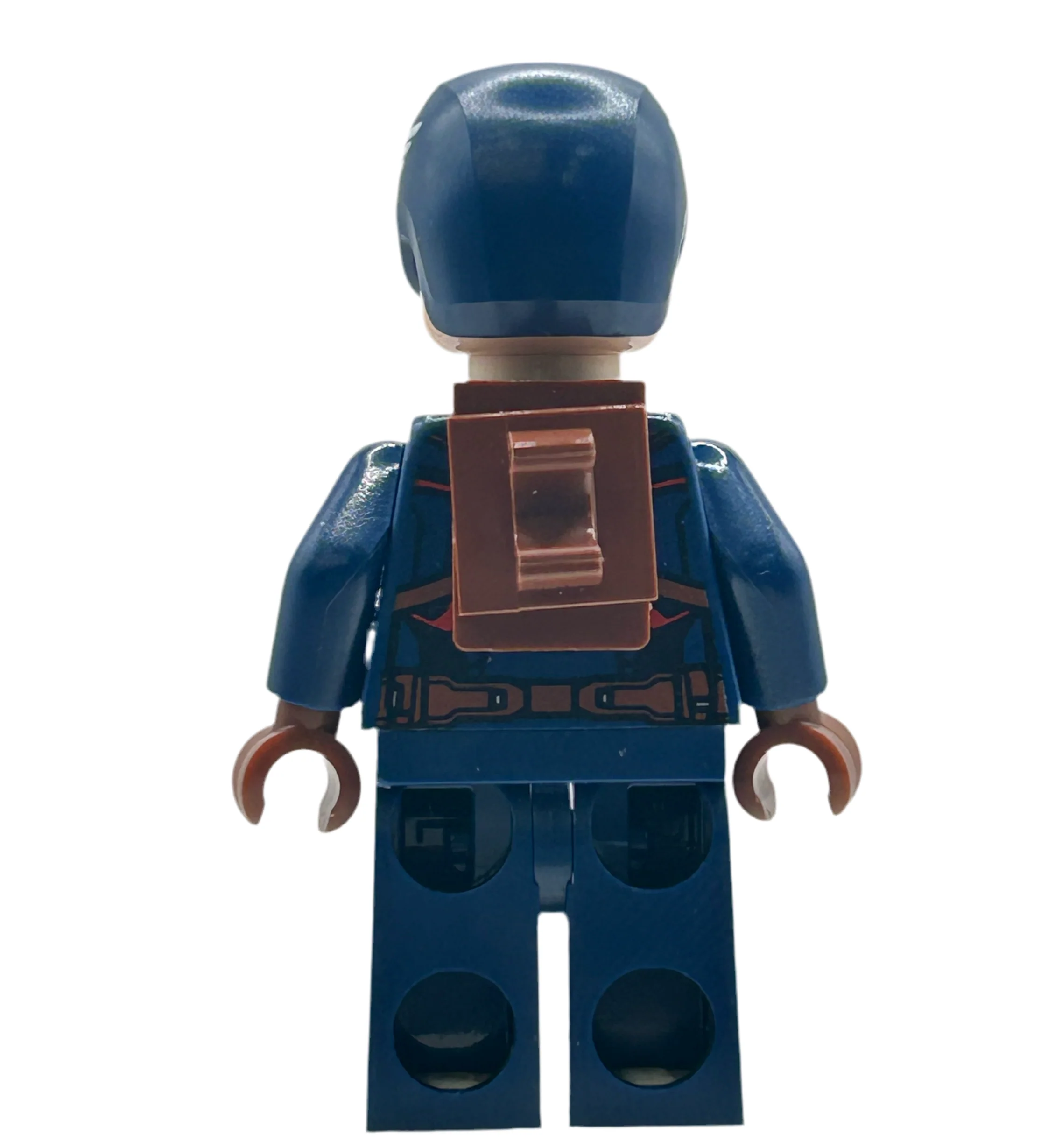 Captain America, Reddish Brown Neck Bracket, sh0973, LEGO® Marvel Minifigure - Image 4