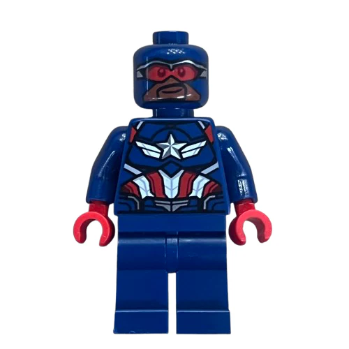Captain America (Sam Wilson), sh1096 - LEGO® Marvel Minifigure - Image 2