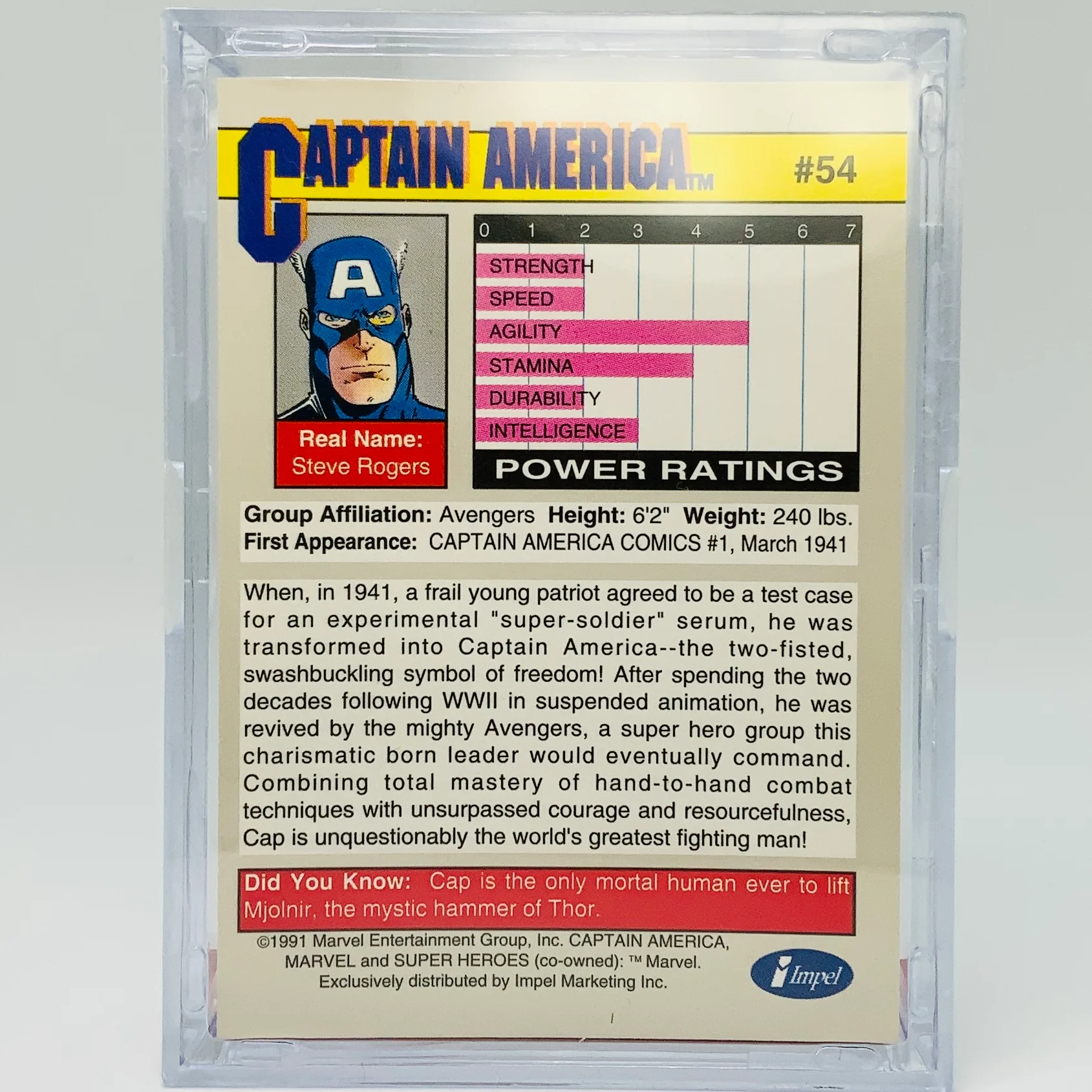 Captain America with Trading Card & Collector’s Case - Image 6