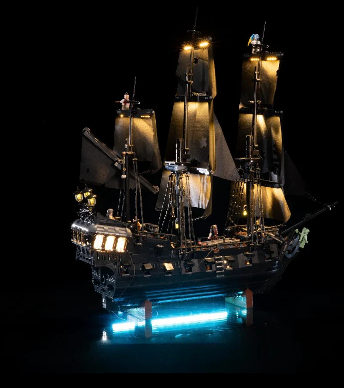 Captain Jack Sparrow's Pirate Ship 10365 Custom Lighting Kit for LEGO® Set