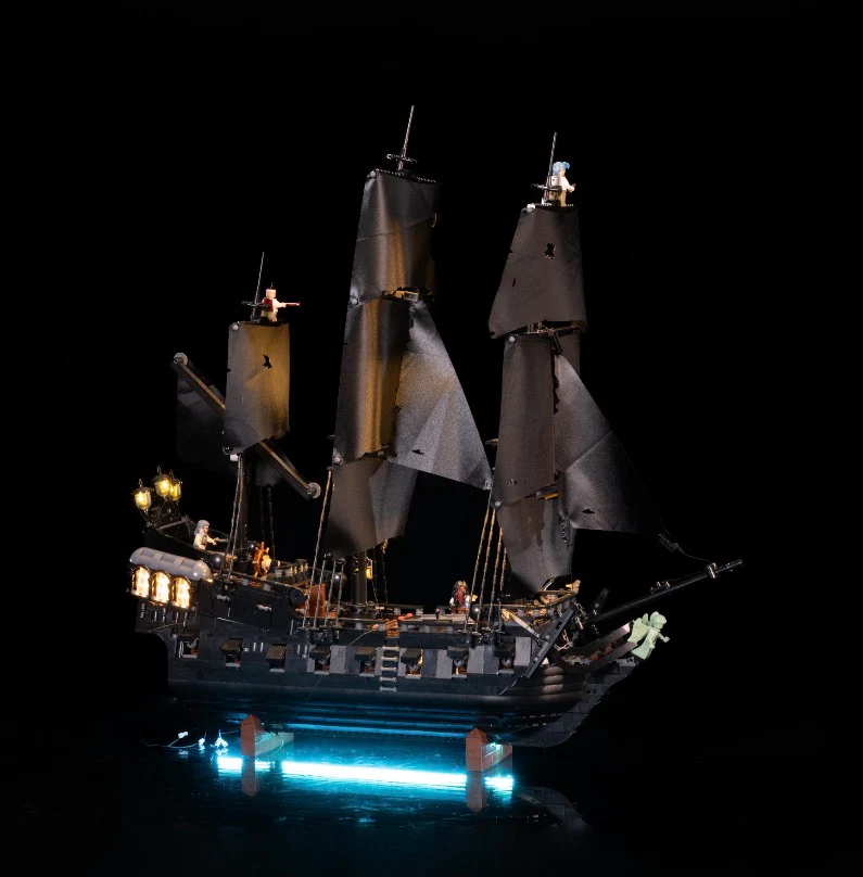 Captain Jack Sparrow's Pirate Ship 10365 Custom Lighting Kit for LEGO® Set - Image 4