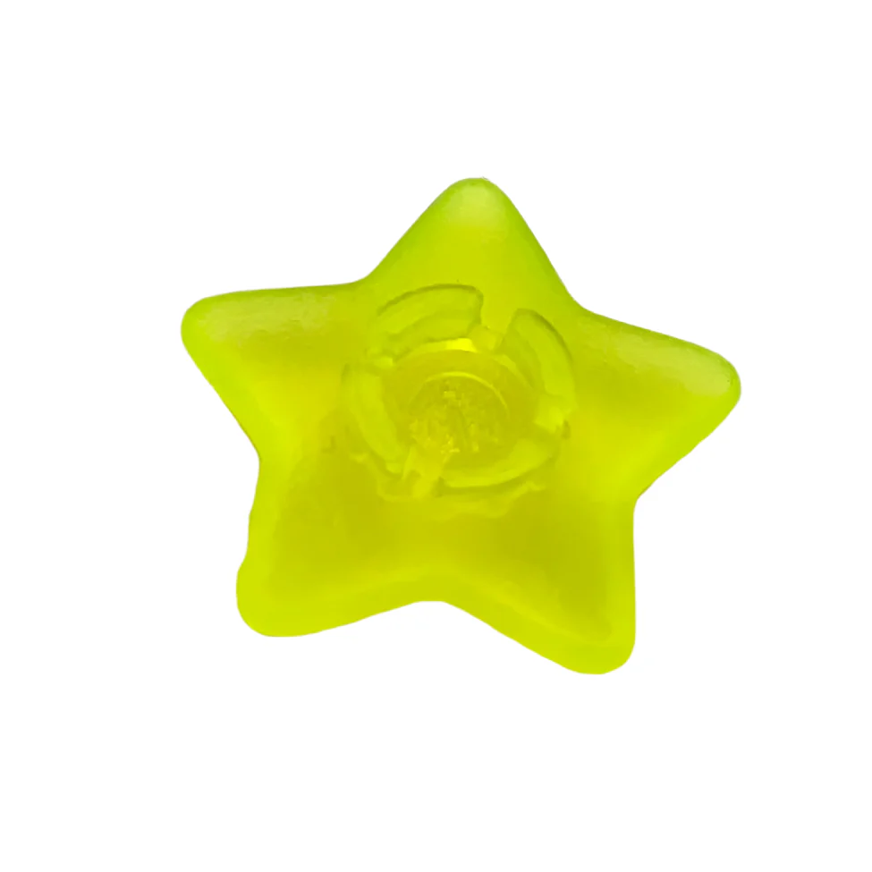 Clikits, Icon Star 2 x 2 Small with Pin, Frosted (Solid and Transparent Colors), Part# 45463 - Image 2