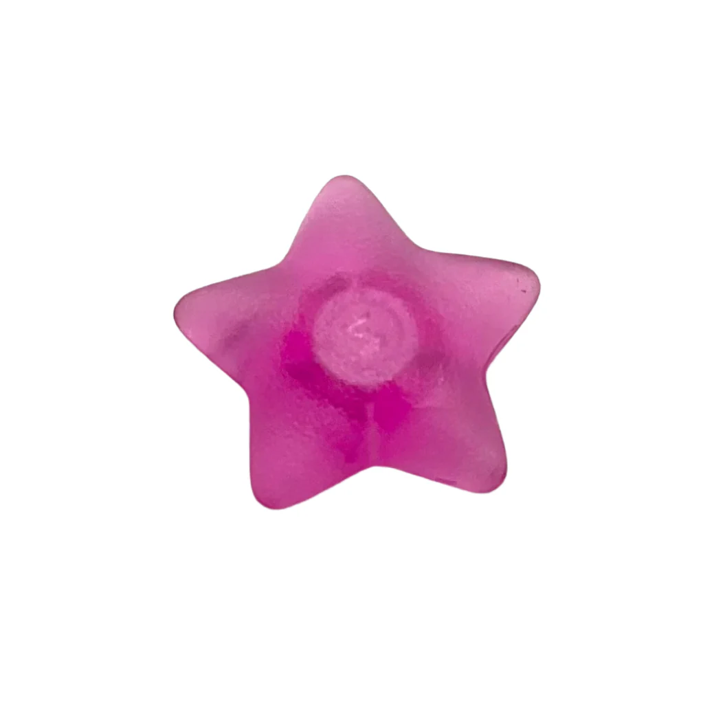 Clikits, Icon Star 2 x 2 Small with Pin, Frosted (Solid and Transparent Colors), Part# 45463 - Image 7