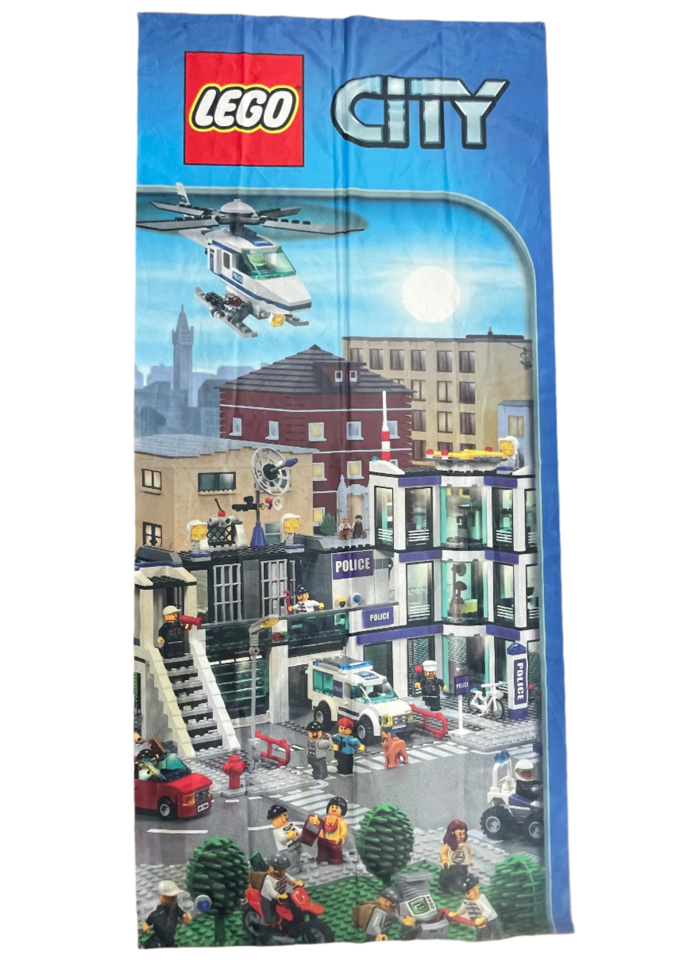 Cloth Banner - City Police Station and Park
