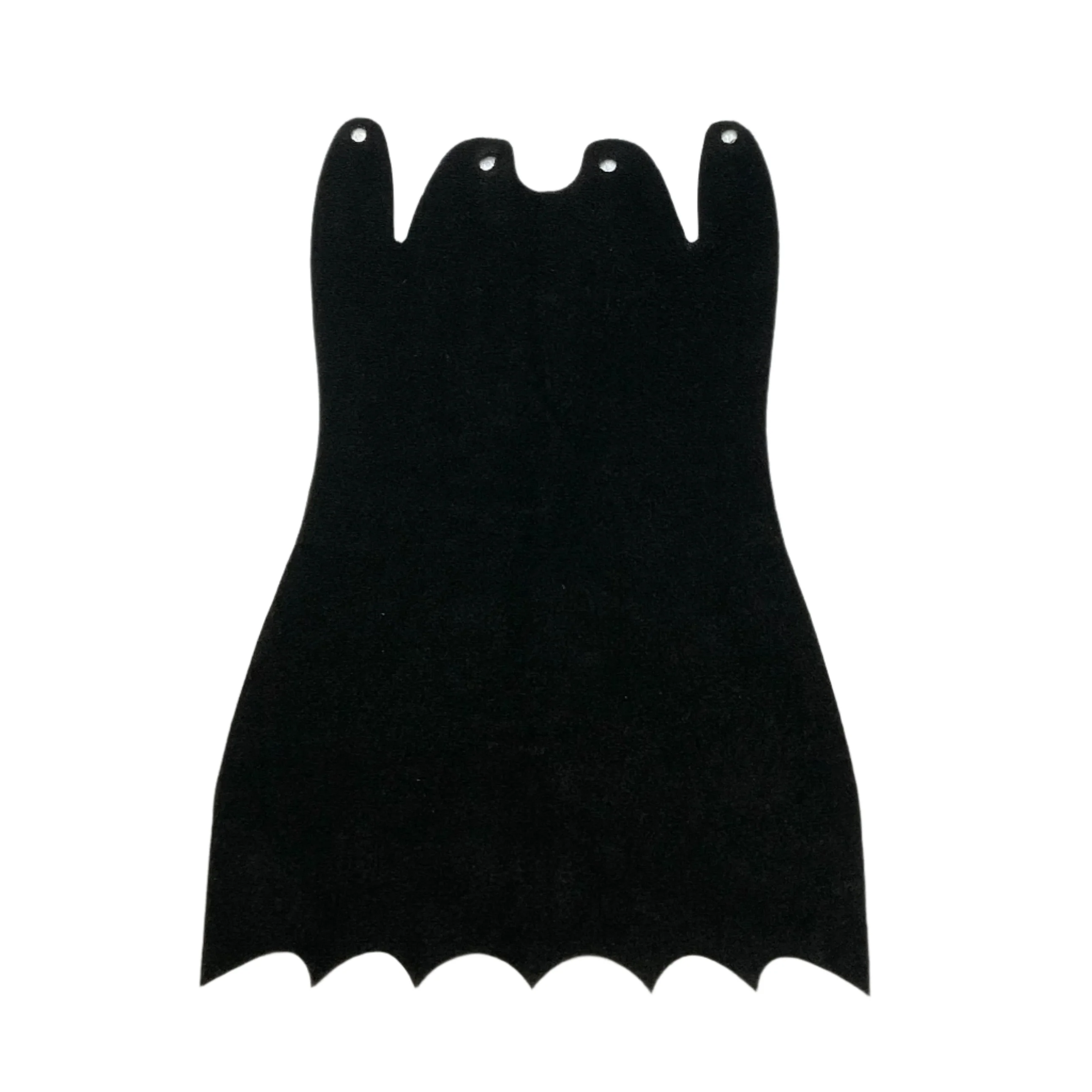 Cloth Cape, Large Figure 7 Scalloped Points and 4 Holes (Batman), Part# 103747