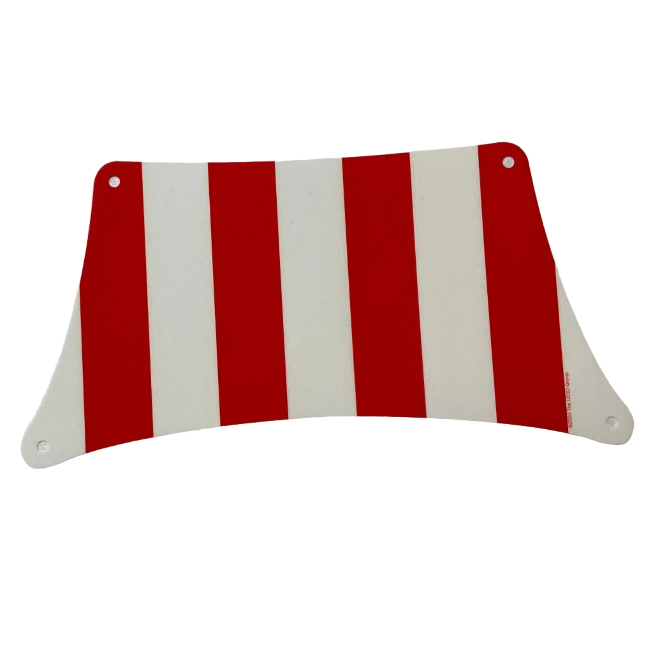 Cloth Sail 33x17 Top with Red Thick Stripes Pattern, Part# 69263