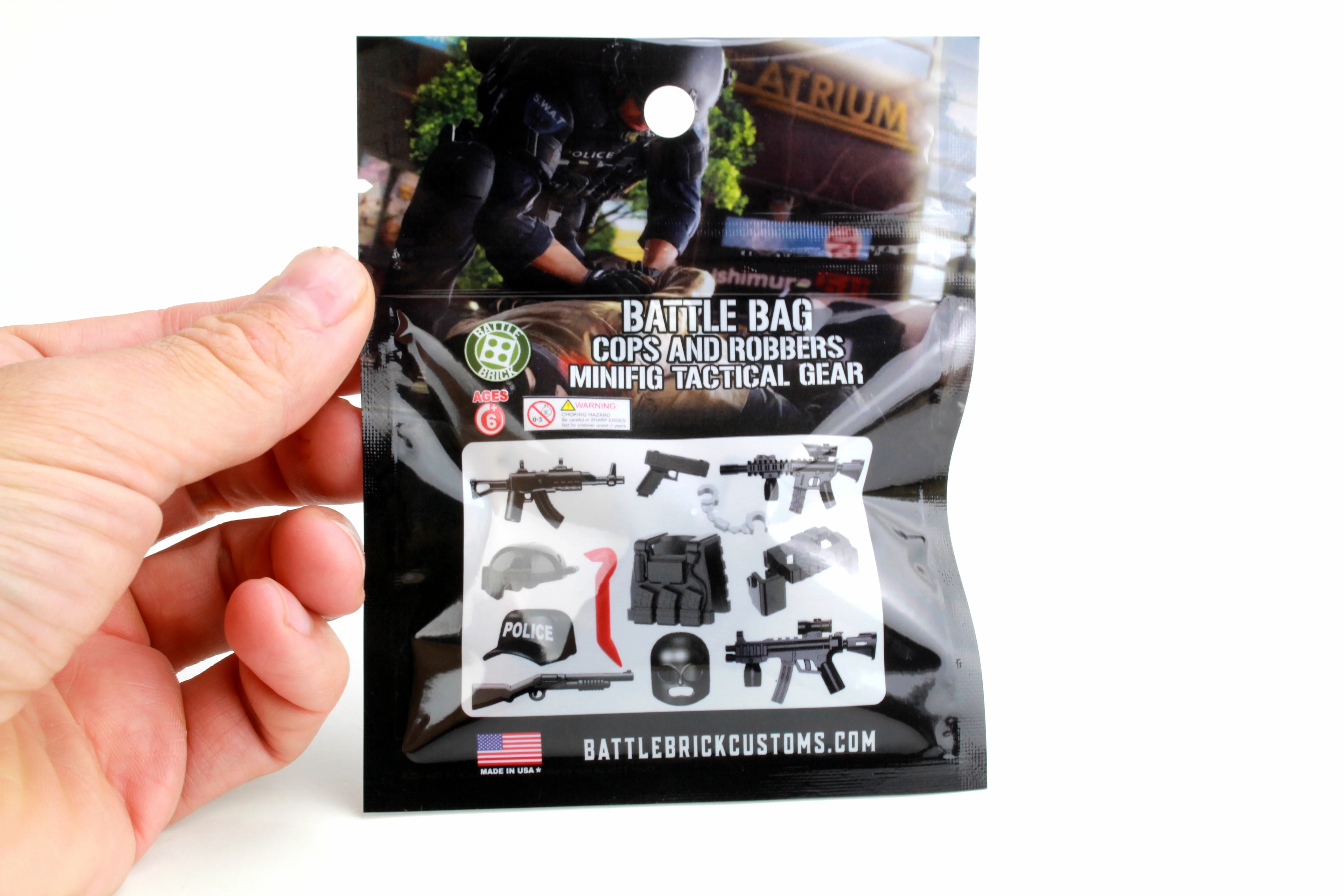Cops & Robbers Tactical Gear Pack Custom Minifigure Toy Accessories - Image 2