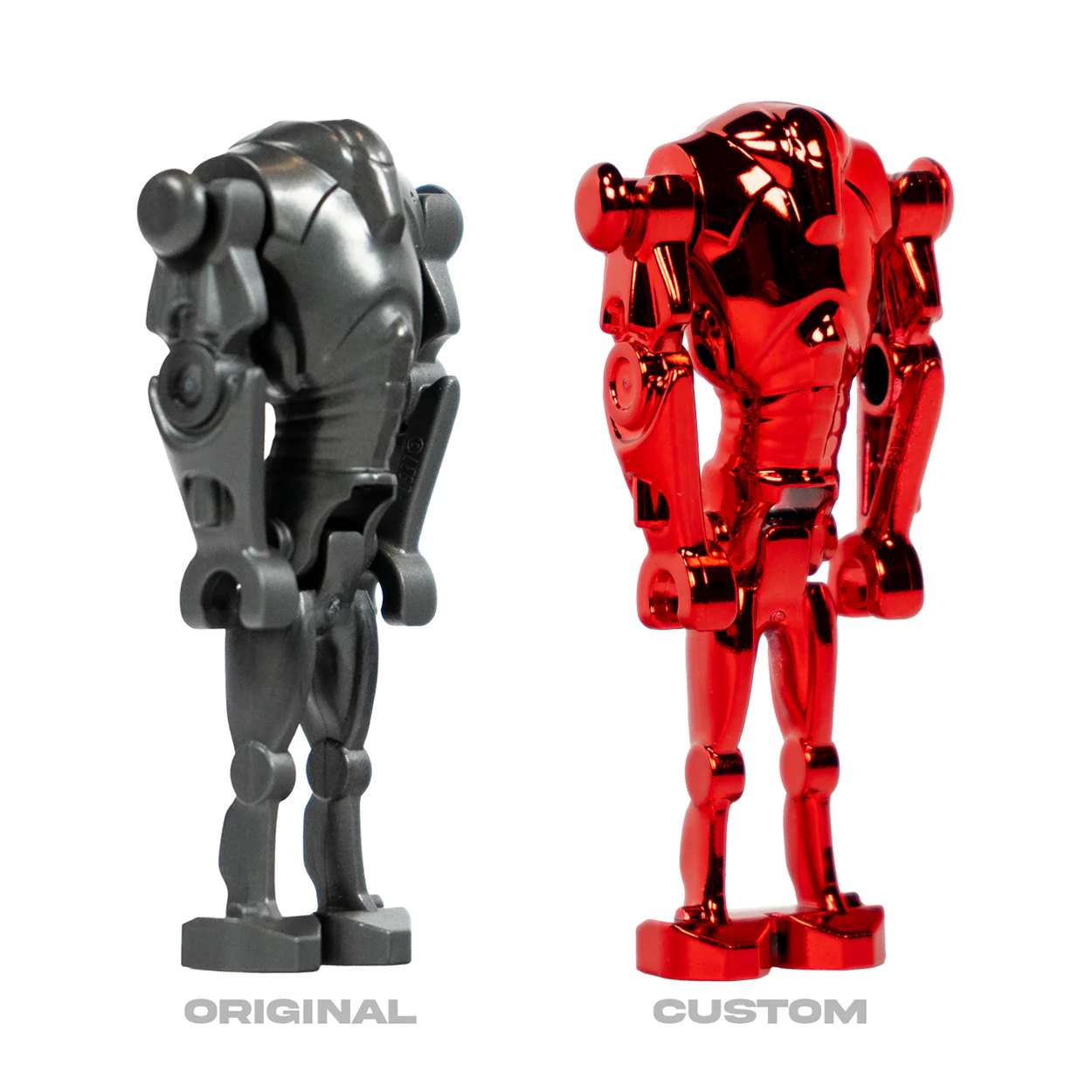 Custom Red Chrome Super Battle Droid, MandR03 - Image 2