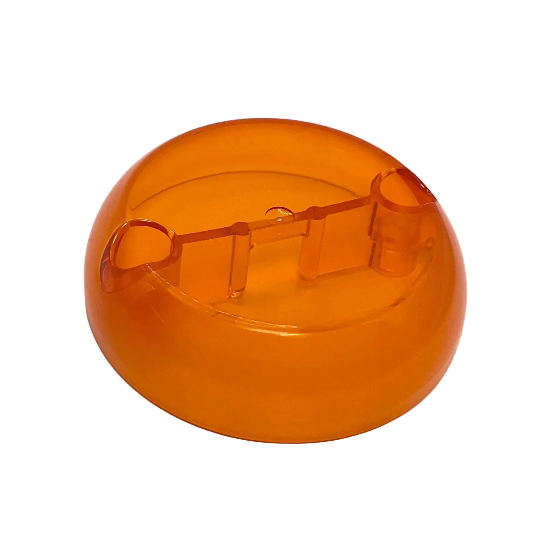Cylinder Hemisphere 7x7 Flat (Pod Half) with 2 Pin Holes, Part# 1974 - Image 3