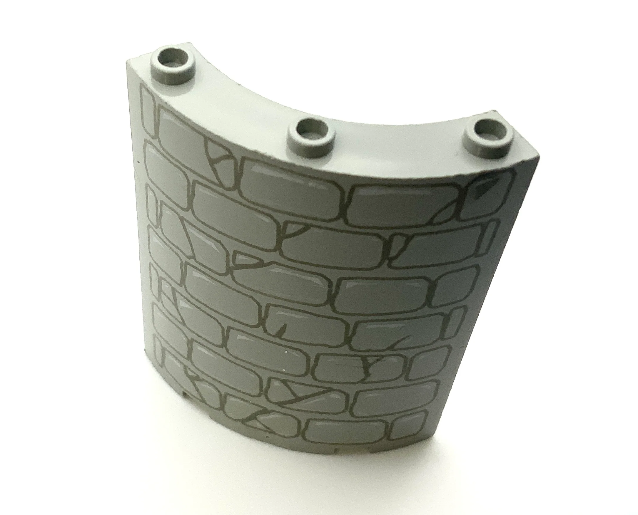 Cylinder Quarter 4x4x6 with Stone Wall Pattern, Part# 30562px1