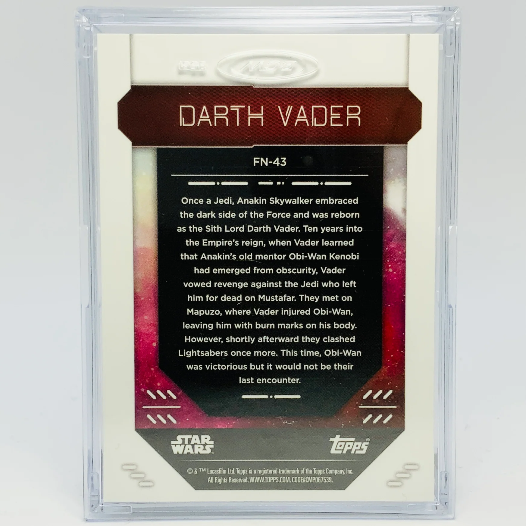 Darth Vader with Trading Card & Collector’s Case - Image 3