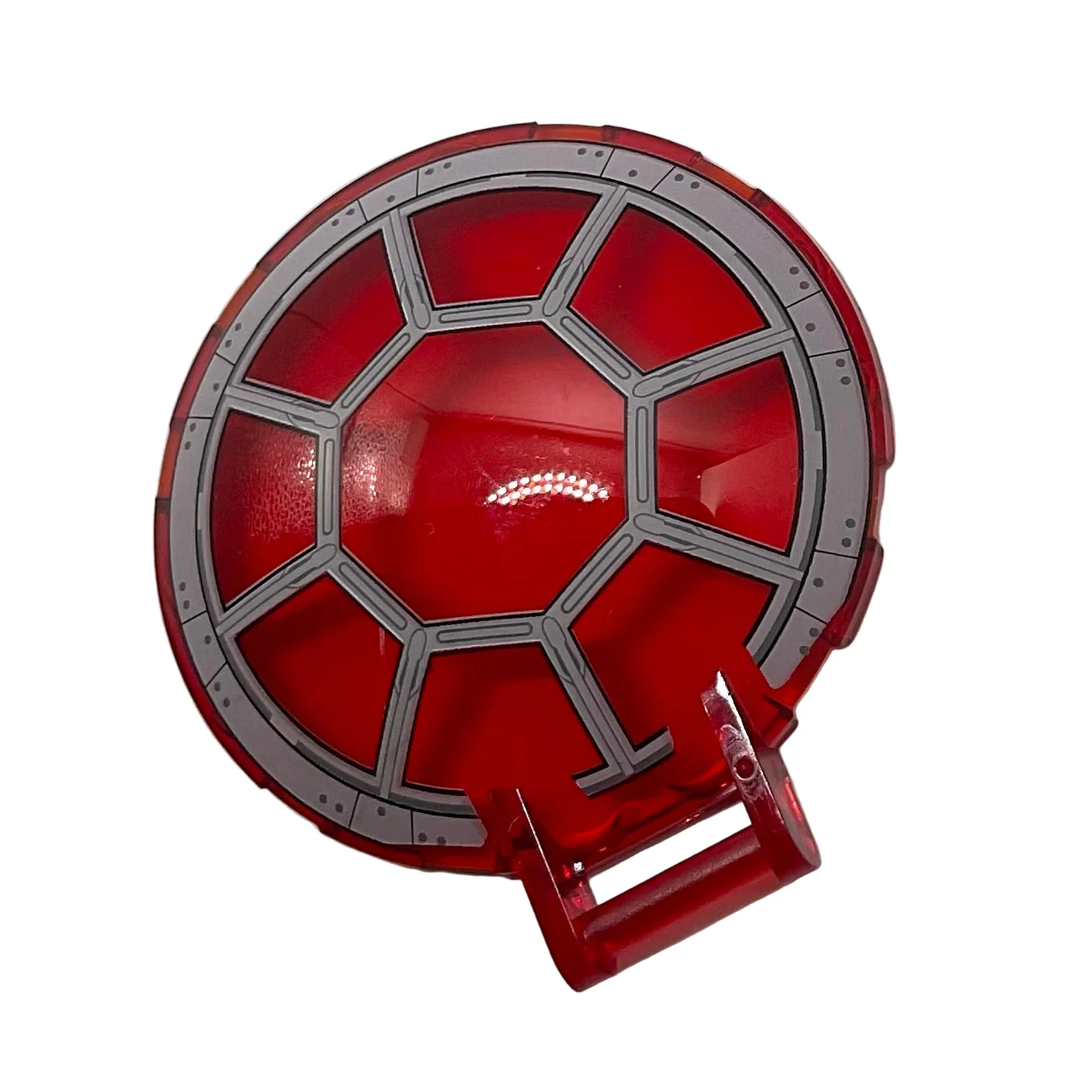 Dish 6 x 6 Inverted with Bar Handle with SW First Order TIE Fighter Front Window Pattern, Part# 18675pb05