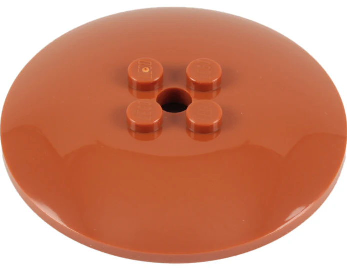 Dish 6x6 Inverted with Solid Studs, Part# 44375b