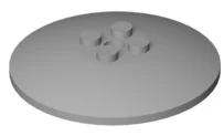 Dish 6x6 Inverted with Solid Studs, Part# 44375b - Image 4