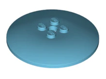 Dish 6x6 Inverted with Solid Studs, Part# 44375b - Image 6