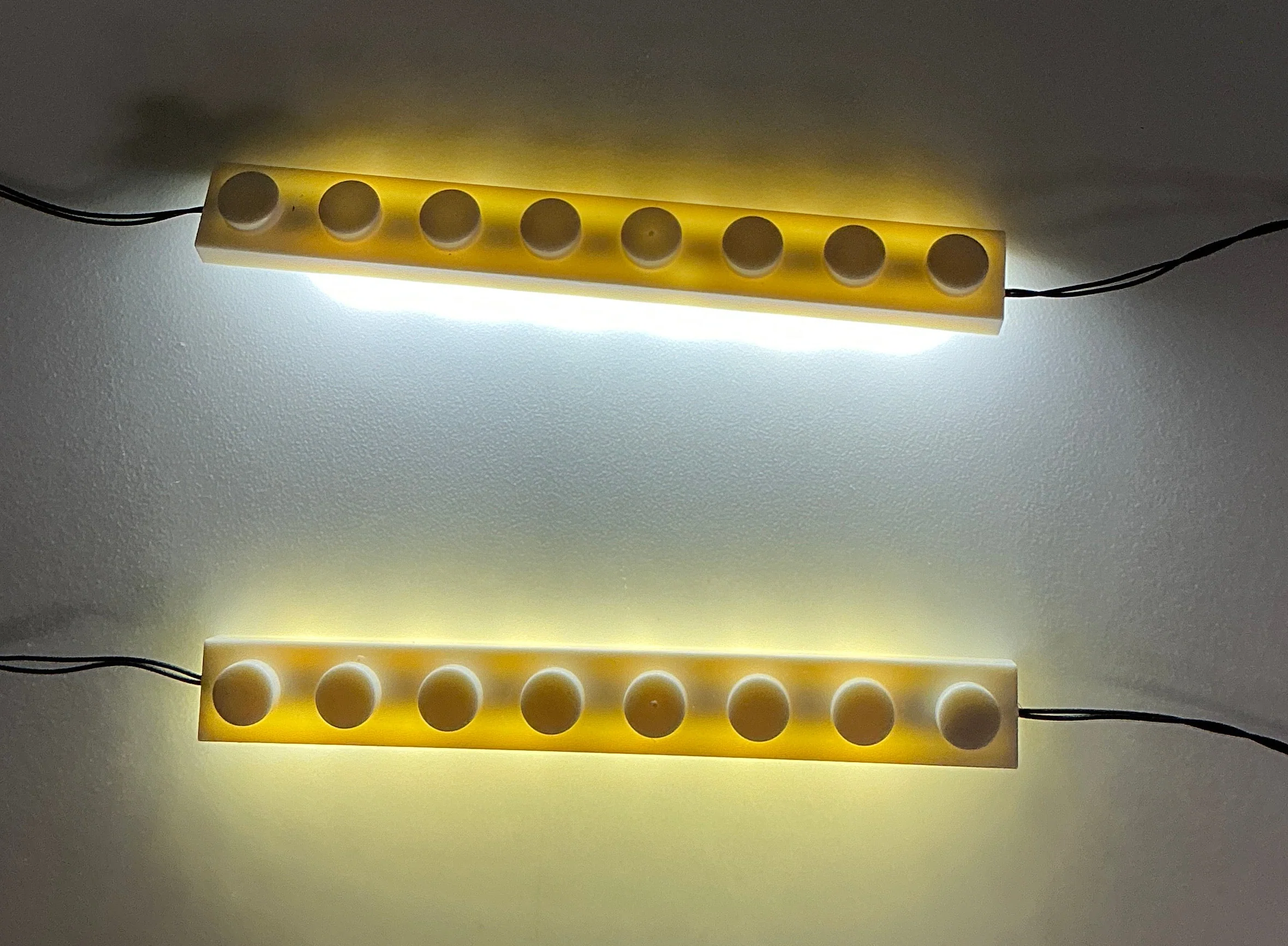 Double 1x8 LED Light Up Plates, DIY System, Reconnectable, LB1x8C2-LA - Image 5