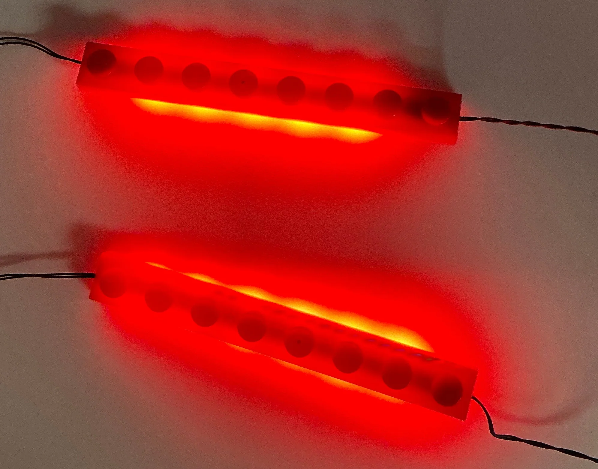 Double 1x8 LED Light Up Plates, DIY System, Reconnectable, LB1x8C2-LA - Image 6