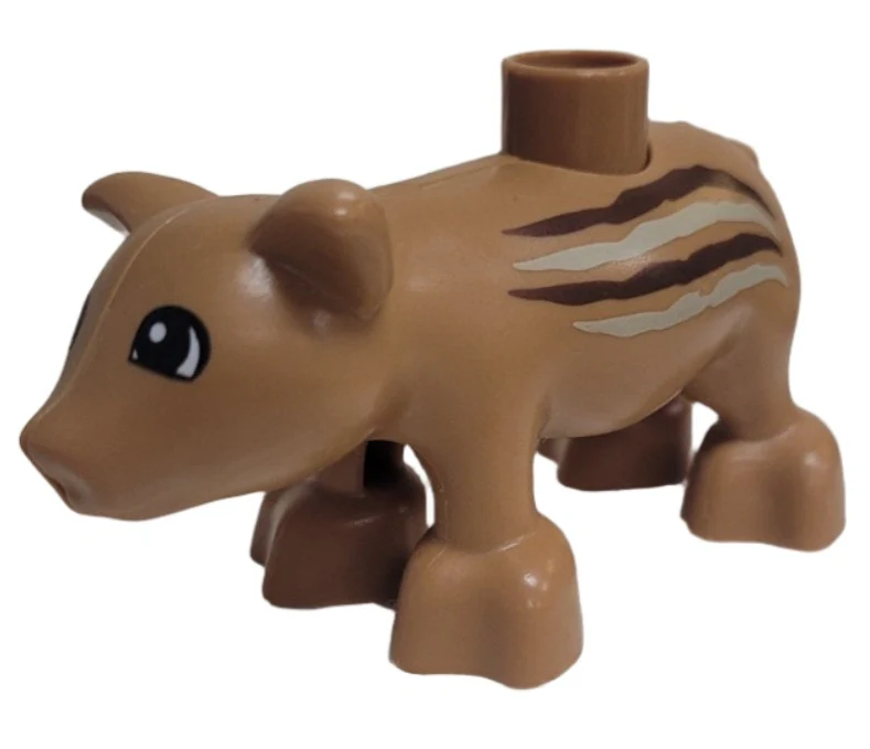 Duplo Deer Pig with Stripes, pig03pb02 - Image 3