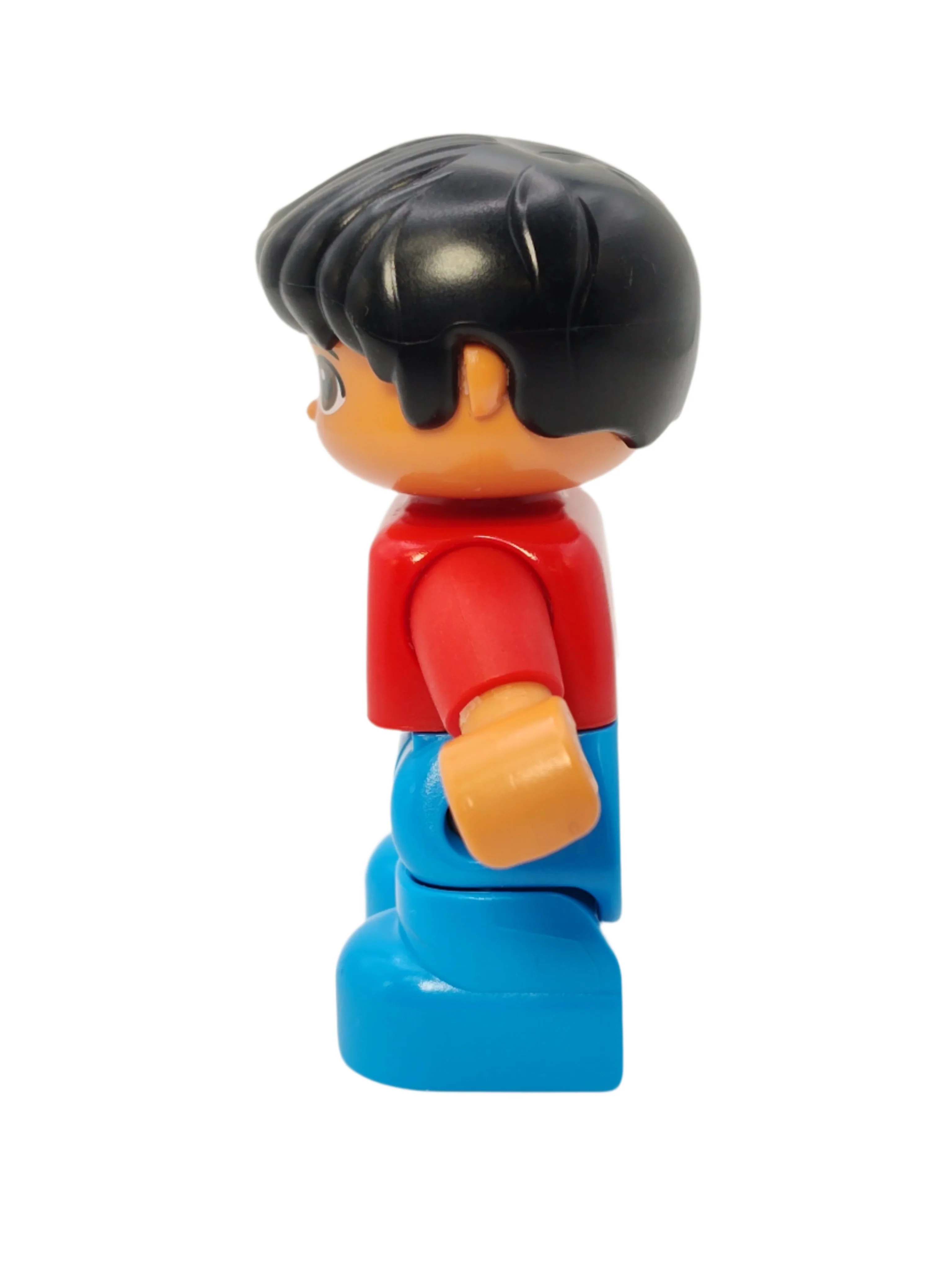 Duplo Figure Boy - Red Top with Space Rocket Ship, 47205pb038 - Image 2