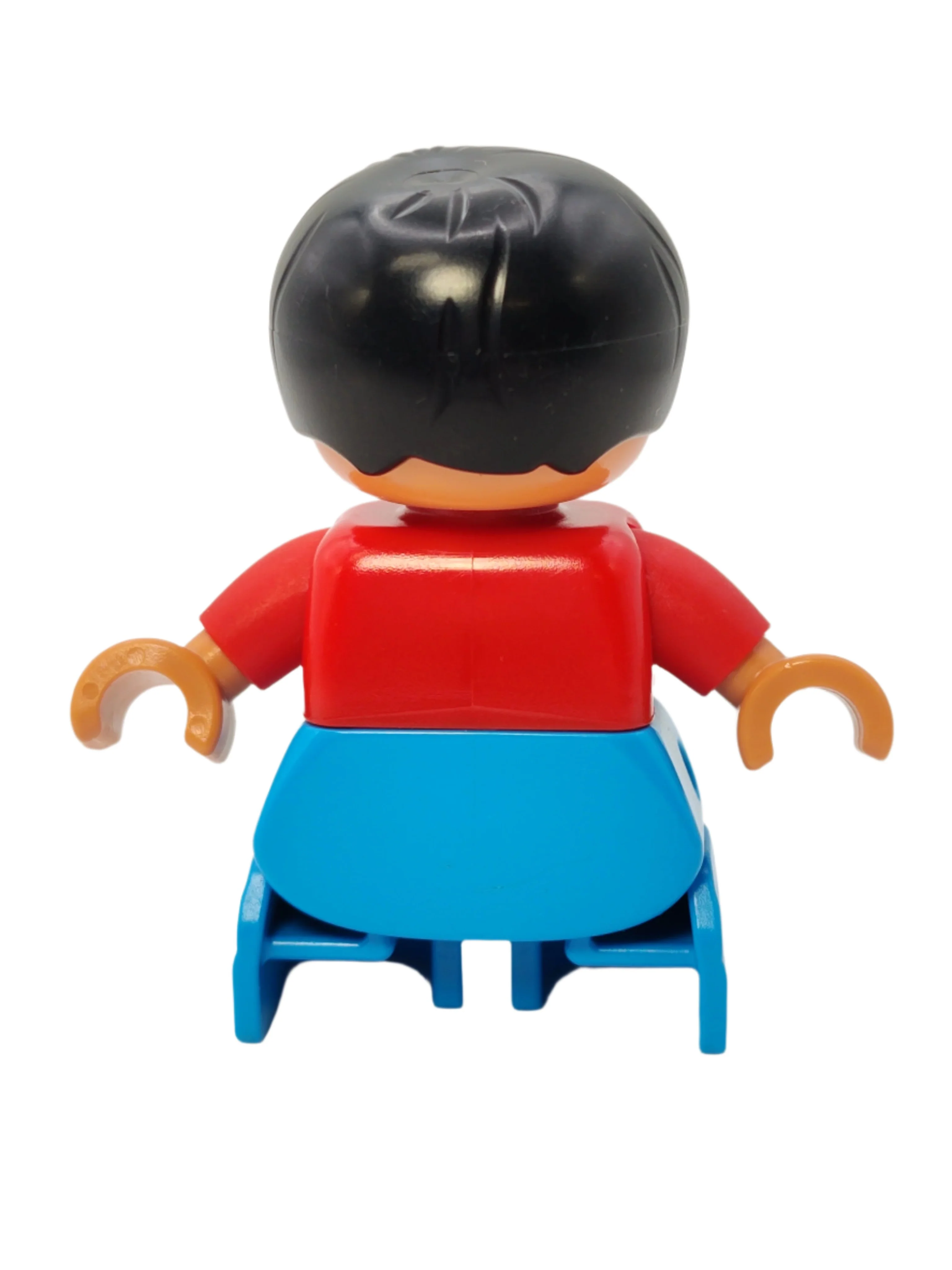 Duplo Figure Boy - Red Top with Space Rocket Ship, 47205pb038 - Image 3