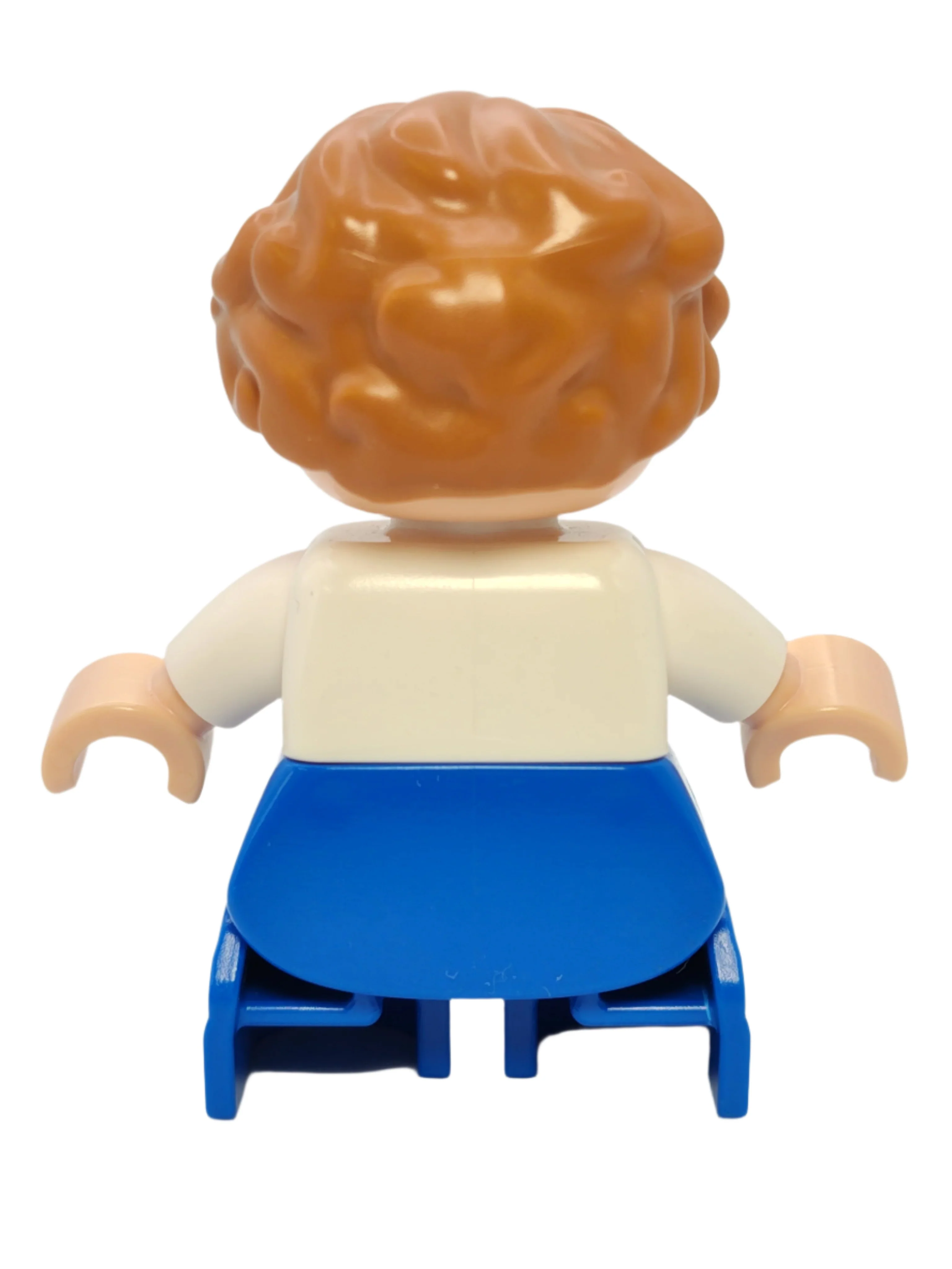 Duplo Figure Boy - White Checkered Shirt with Belt, 47205pb062 - Image 3
