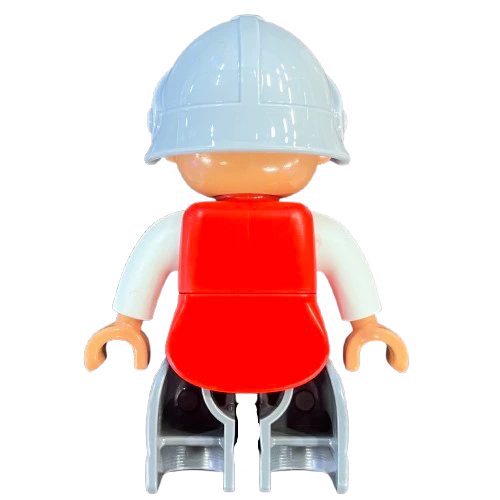 Duplo Figure Lego Ville, Male Castle, with Lion on Shield, 47394pb179 - Image 2