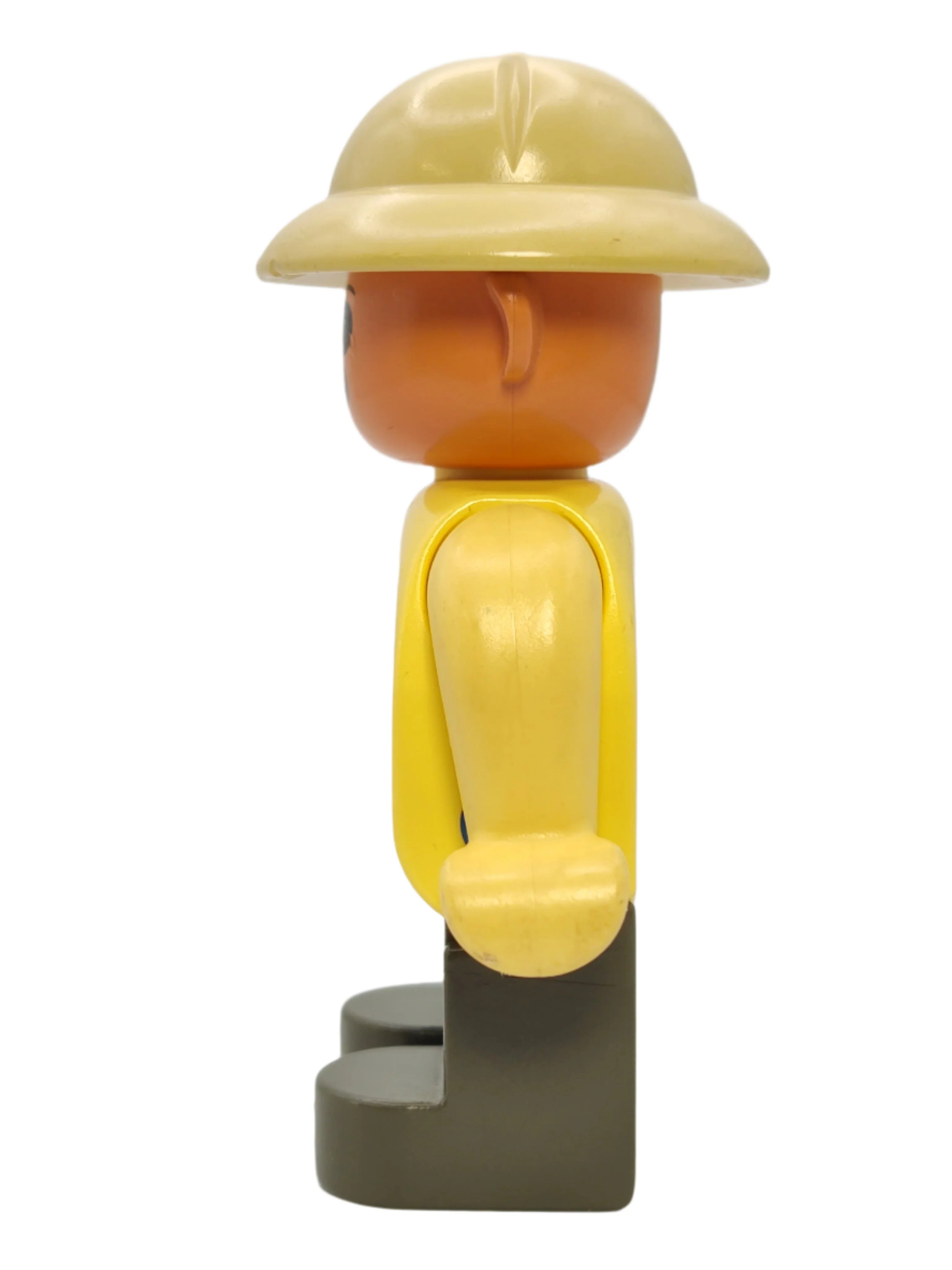 Duplo Figure Male - Tan Top with Pith Helmet, 4555pb073 - Image 2