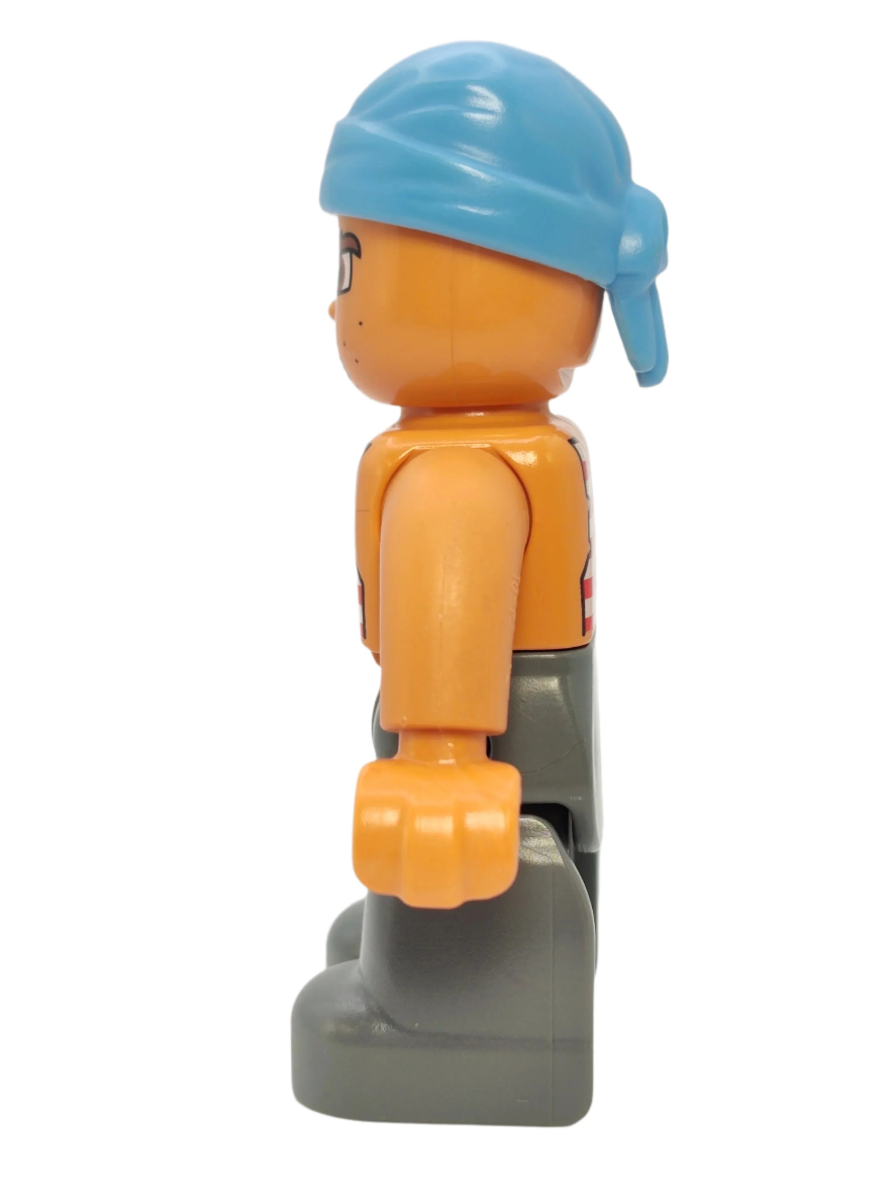 Duplo Figure Pirate - Red and White White Striped Top, 47394pb060 - Image 2