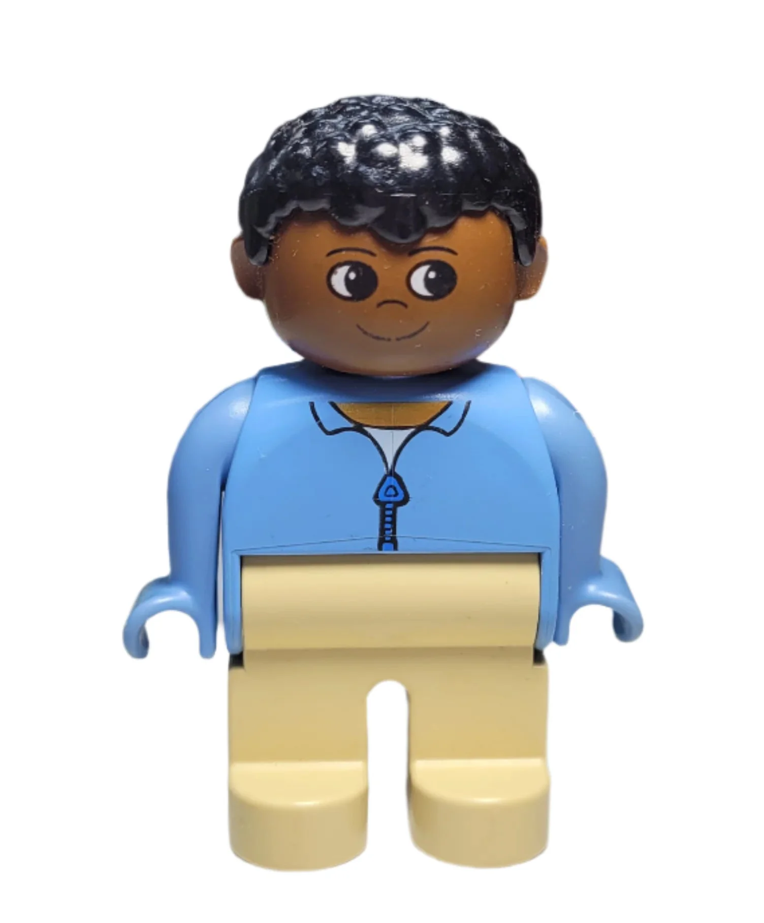 Duplo, Male, Black Curly Hair - 4555pb034