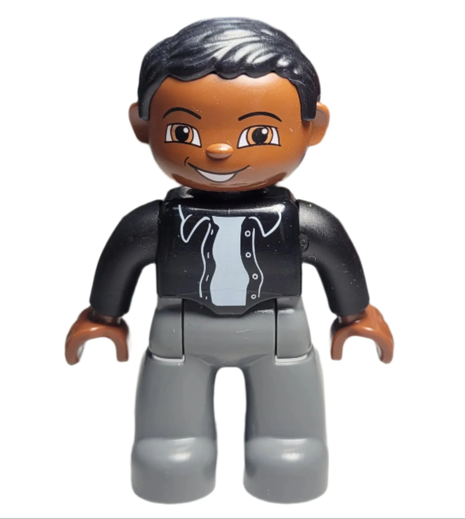 Duplo, Male, Black Top with Buttons - 47394pb071