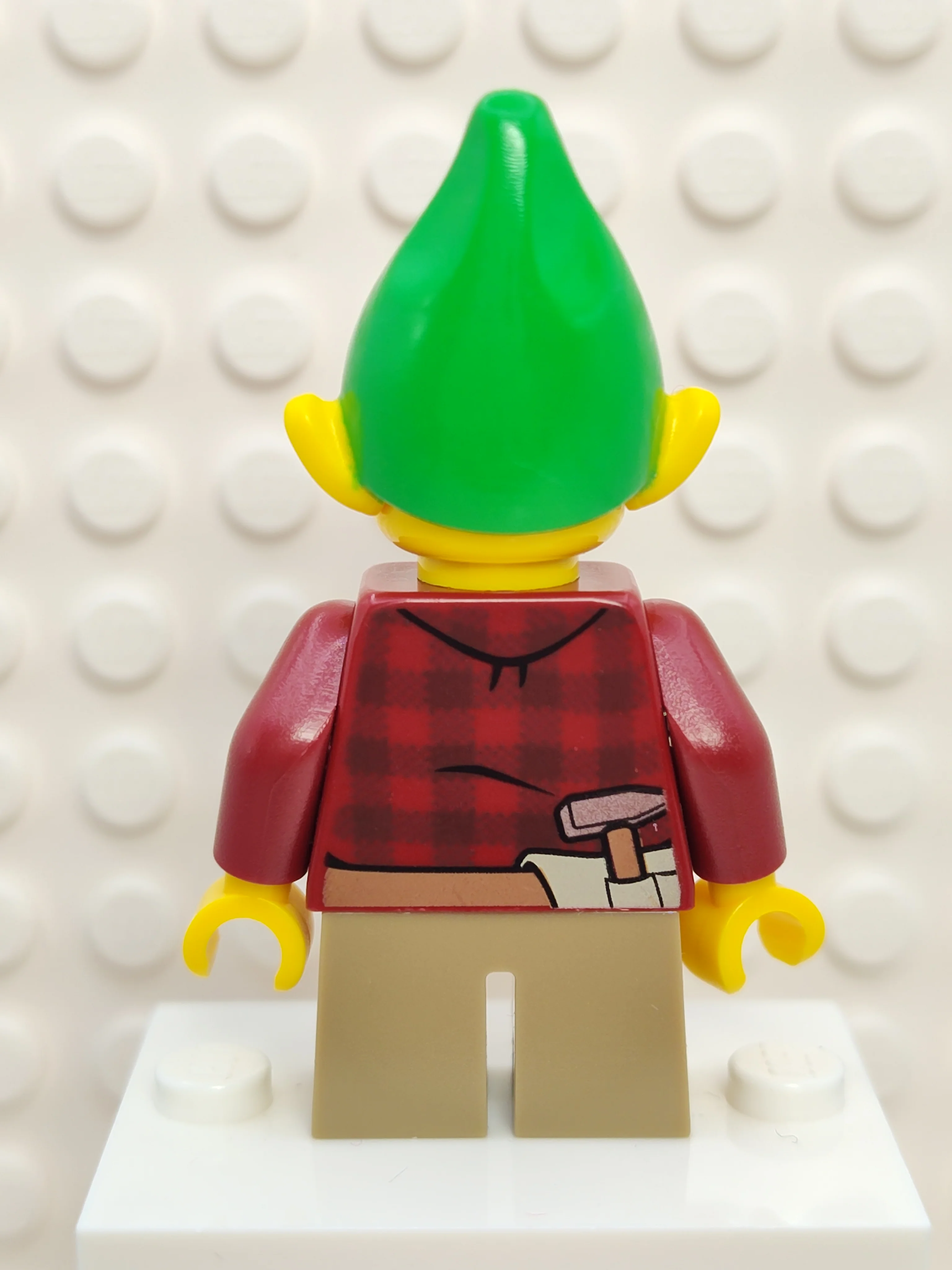 Elf - Dark Red Flannel Shirt, hol050 - Image 3