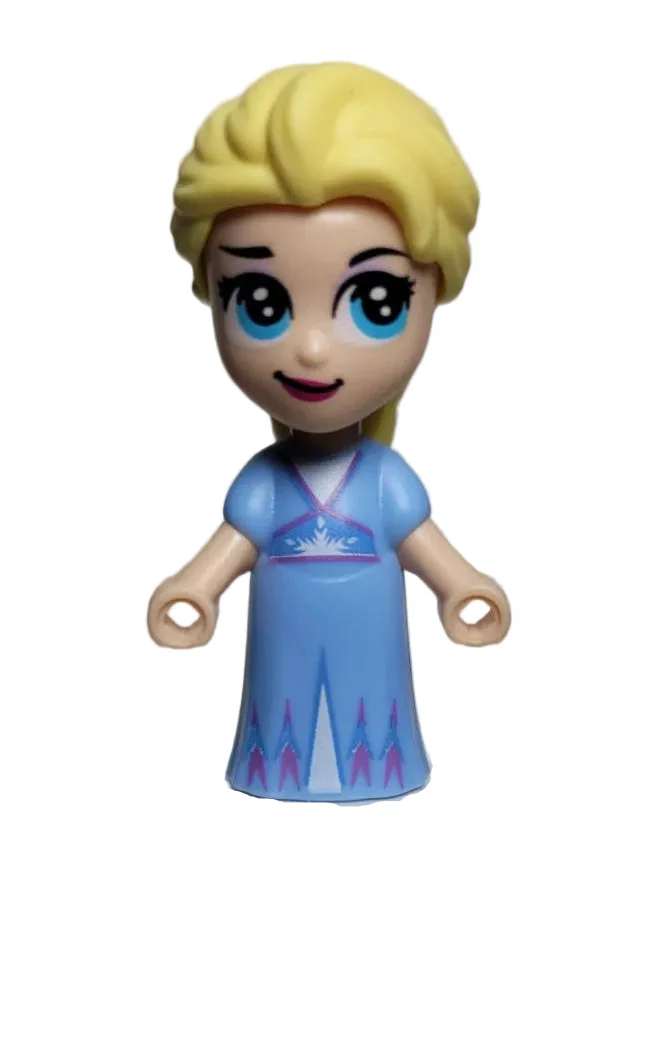 Elsa, Micro Doll, Lt Blue Dress, dp110 - LEGO® Disney Minifigure