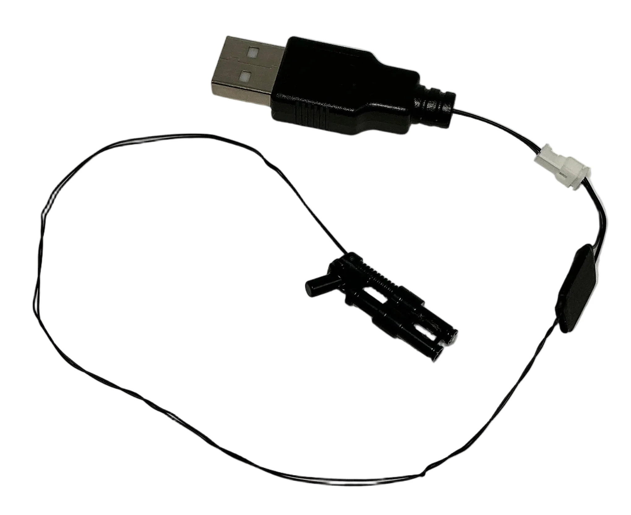 Double Extended Blaster Pistol w/ Flashing LED Light, USB & DIY System, LW-75345 - Image 2