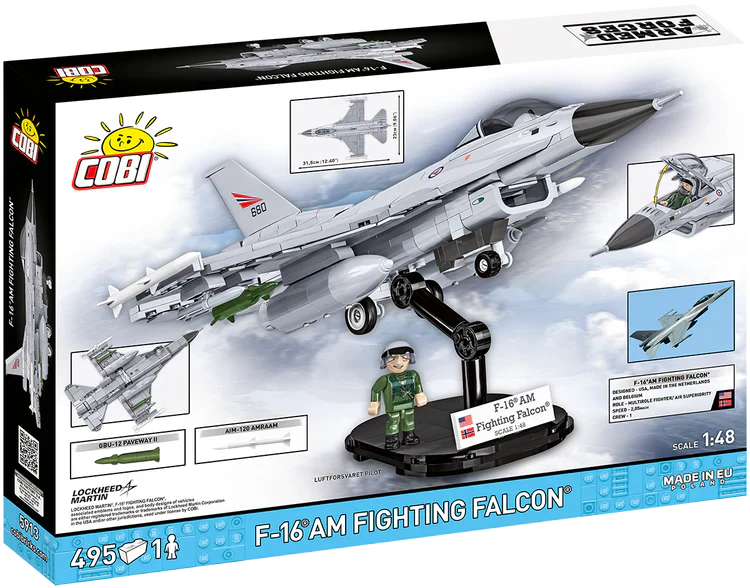 F-16 AM Fighting Falcon Fighter: COBI Set #5913 - Image 2