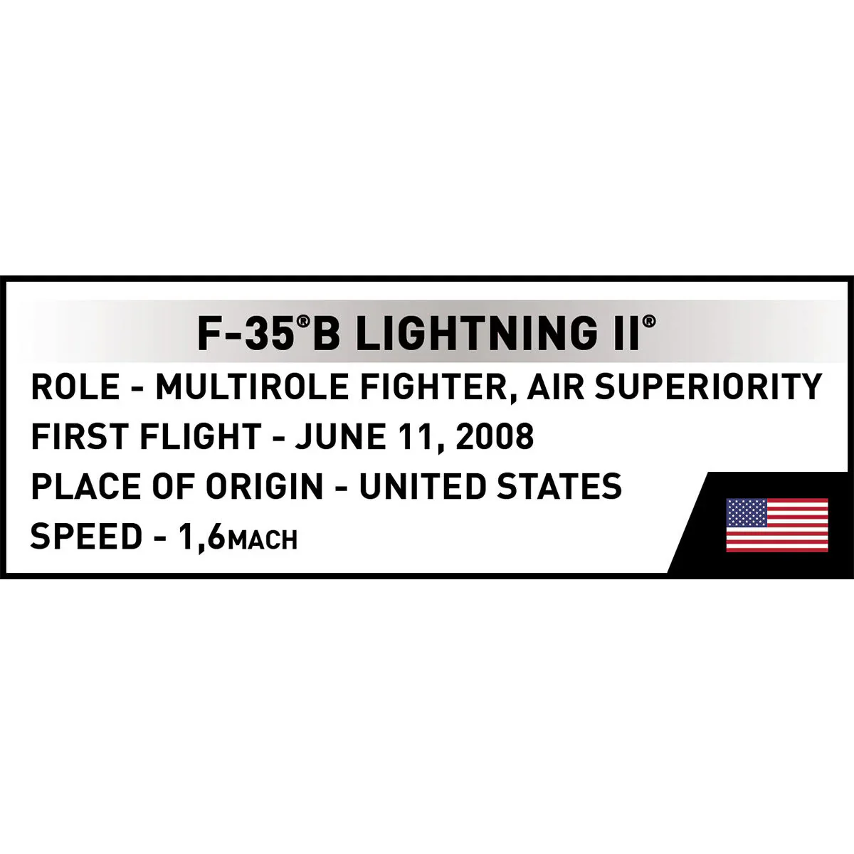 F-35B Marine Corps Lightning II Fighter Jet: COBI Set #5912 - Image 12