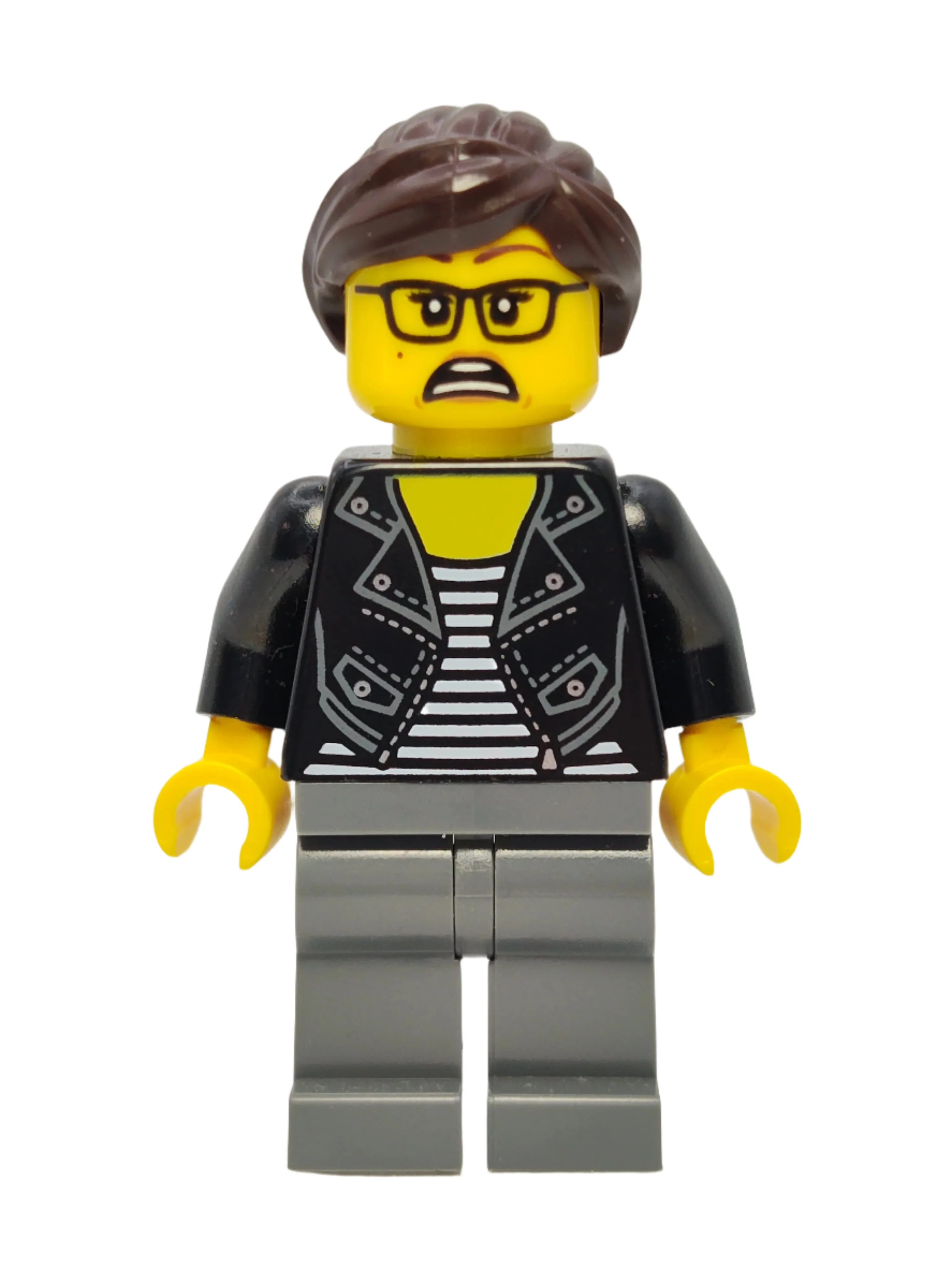 Female with Striped Black and White Shirt, twn391