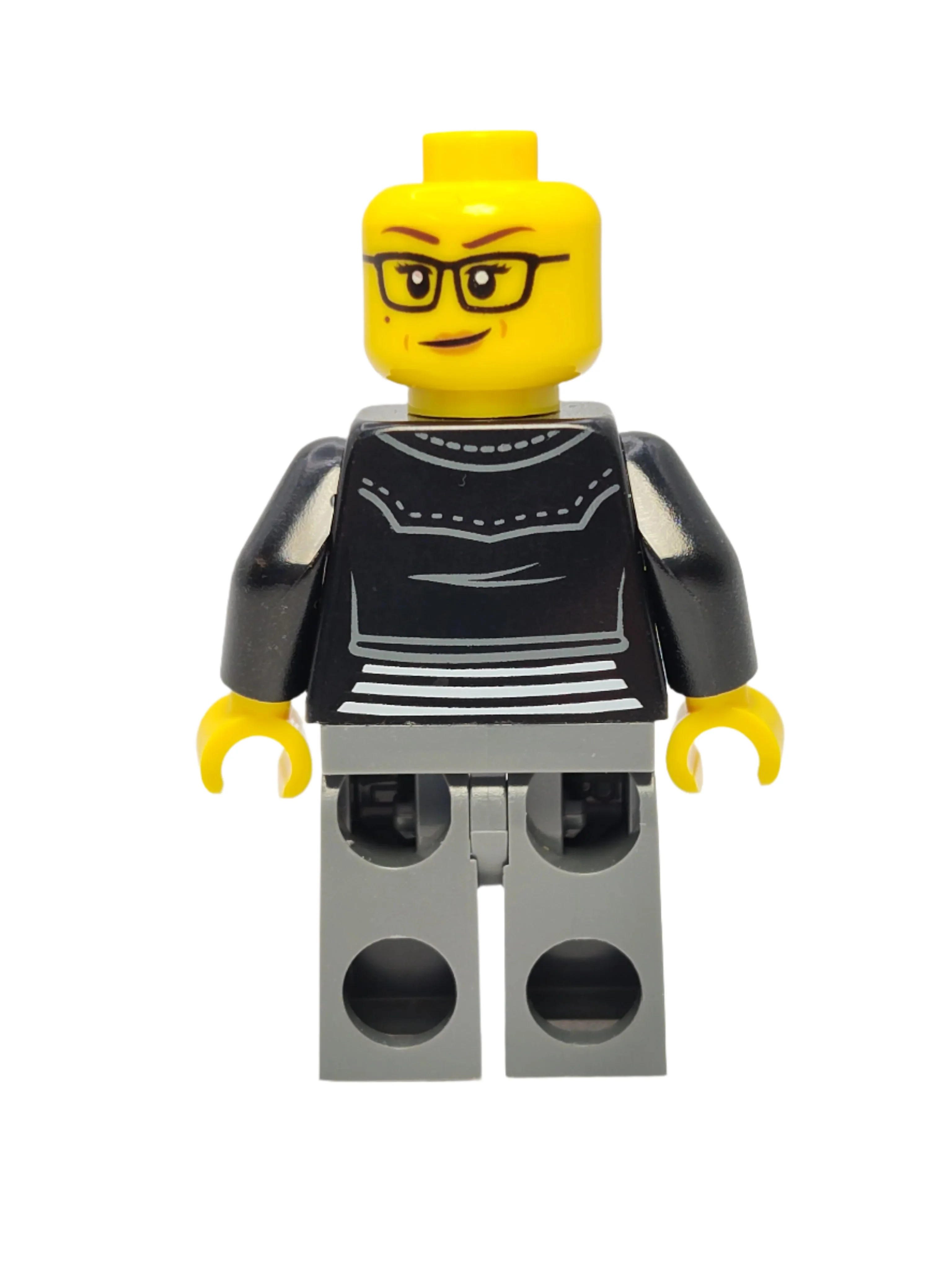 Female with Striped Black and White Shirt, twn391 - Image 4