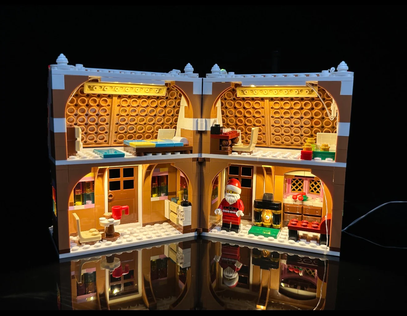 Festive Gingerbread House 40809 Custom Lighting Kit for LEGO® Set - Image 6
