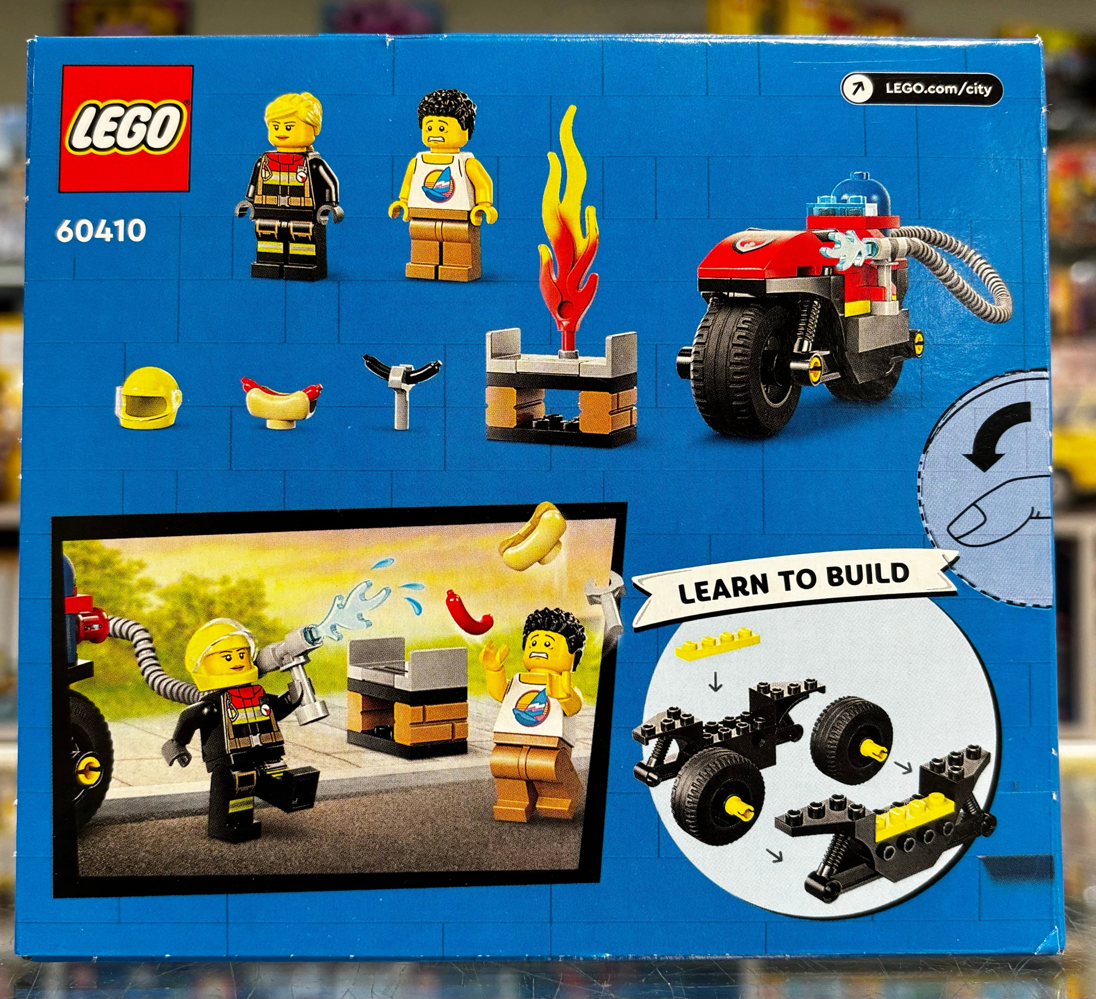 Fire Rescue Motorcycle - 60410 LEGO® City Set - Image 2