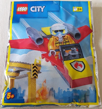 Firefighter Woman with Jet foil pack, 952209 - LEGO® City Set
